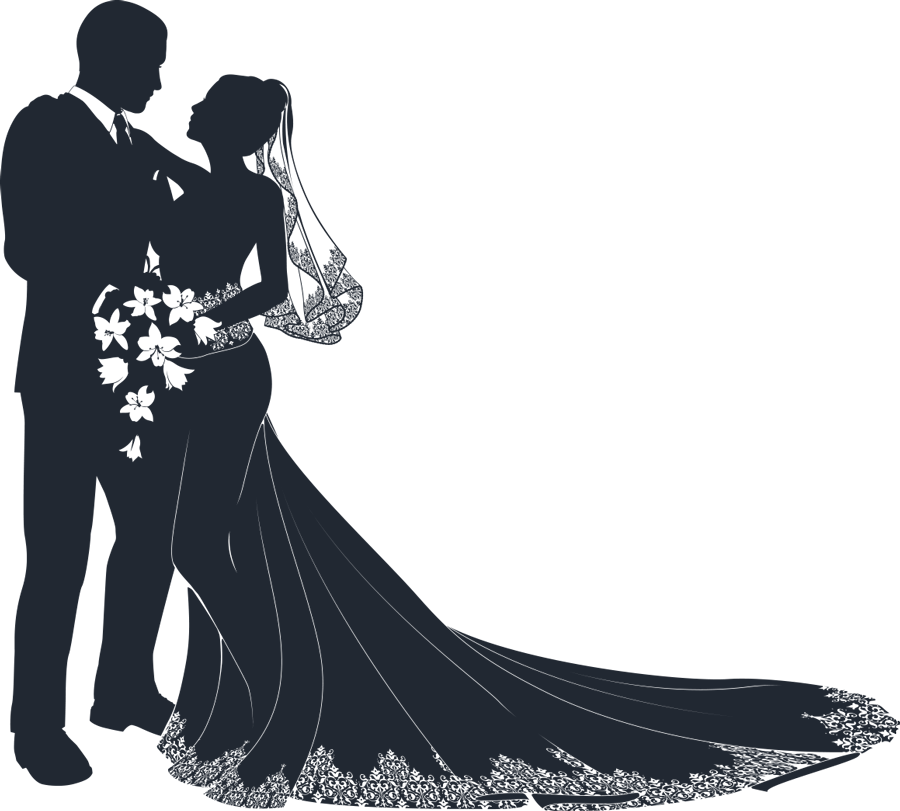 Mother and child silhouette. Indian clipart groom