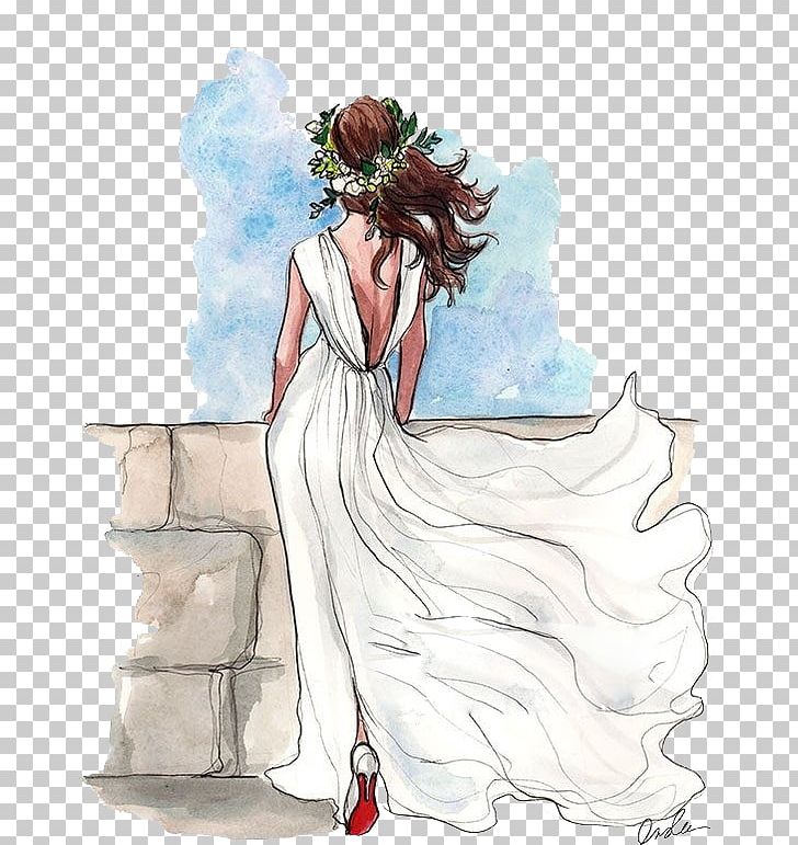 Bridal clipart bride sketch. Drawing wedding dress png