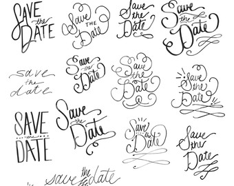 bridal clipart calligraphy