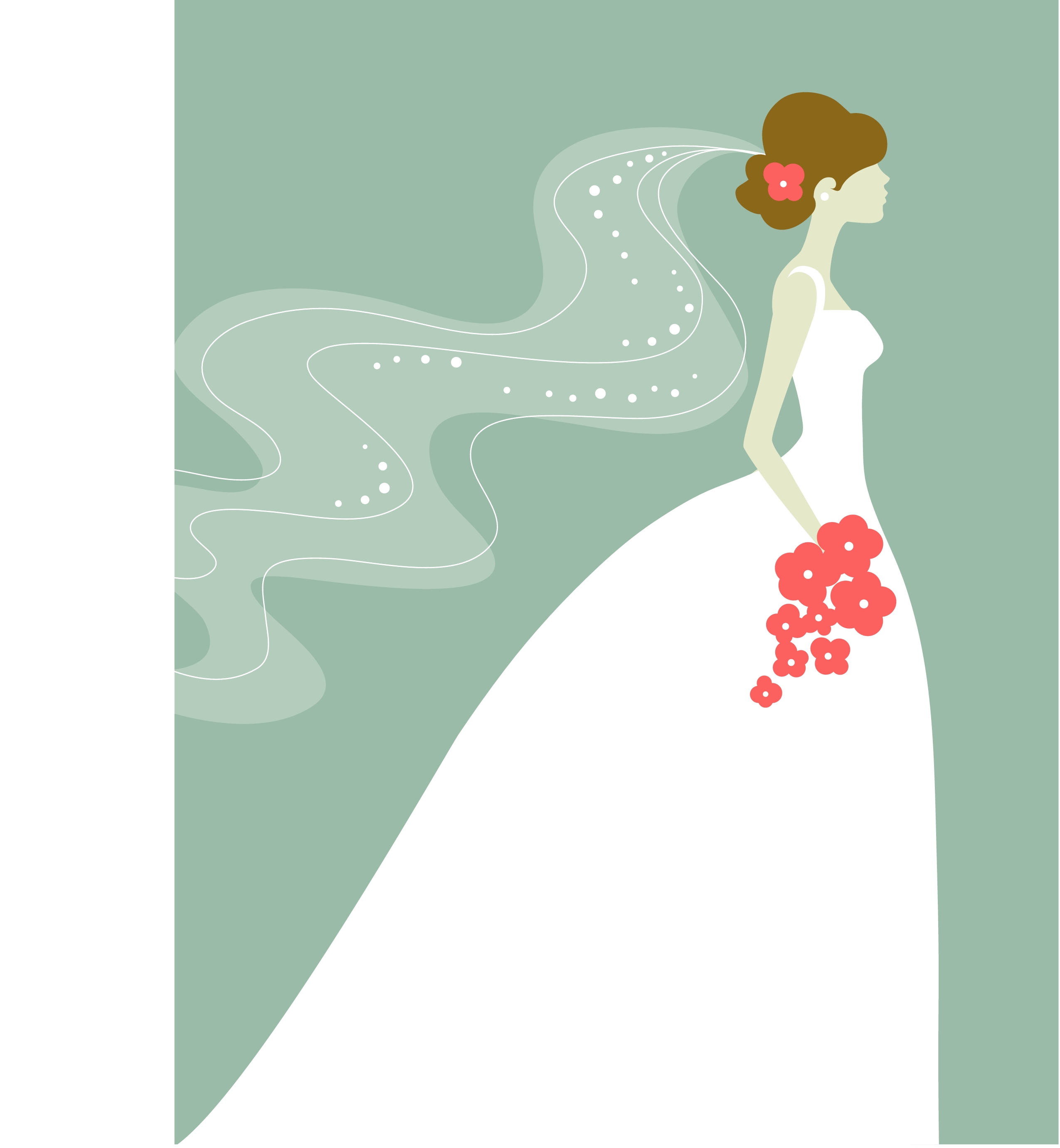 bridal clipart elegant bridal