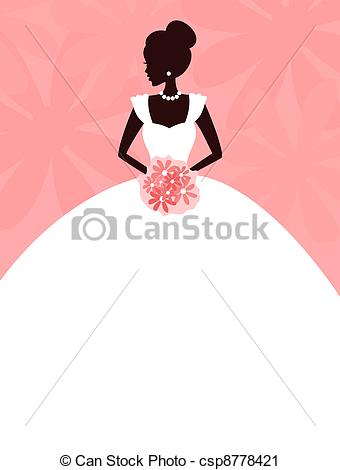 bride clipart clipart pink