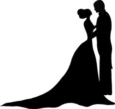 Bridal clipart silhouette. Bride at getdrawings com