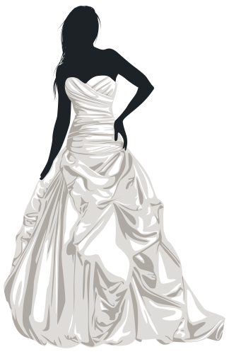 Bride clip art weddings. Bridal clipart silhouette
