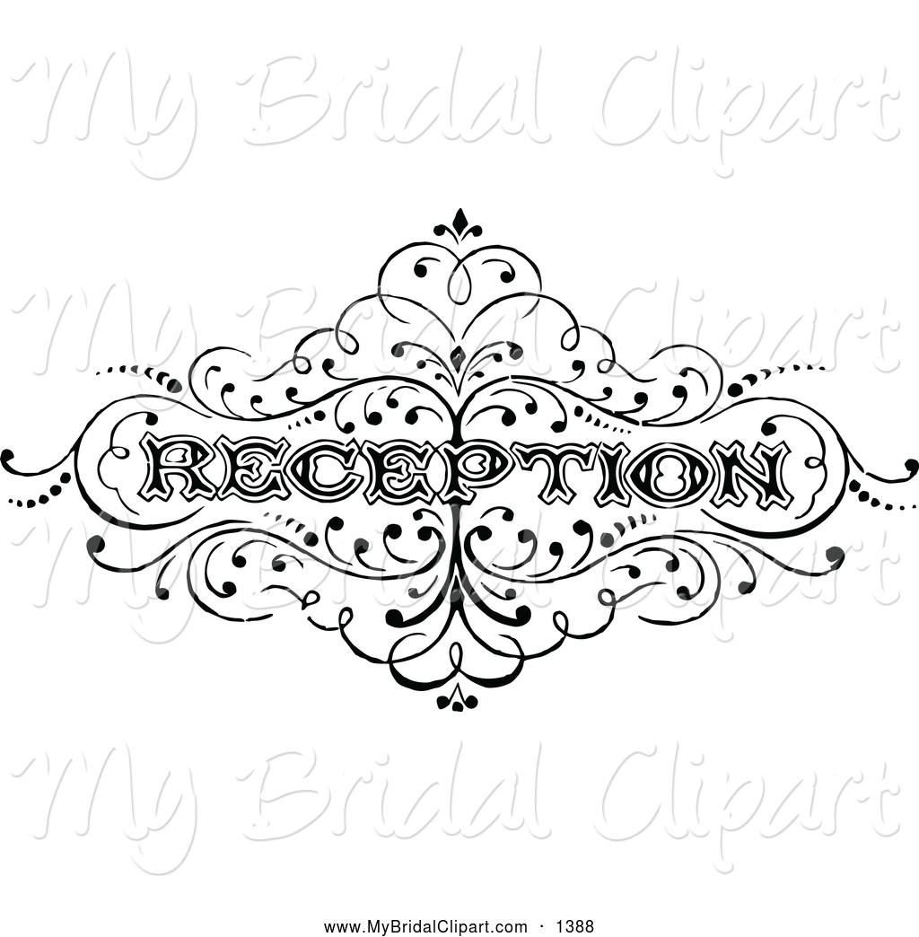bridal clipart wedding reception