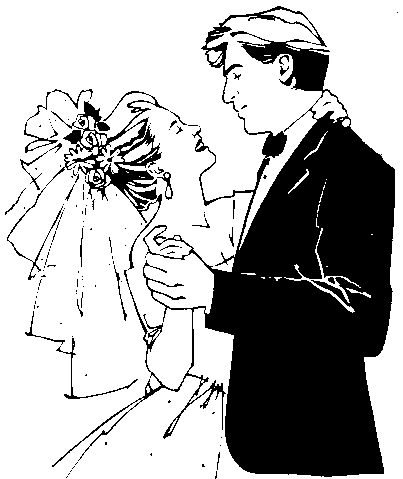 Bridal wedding reception