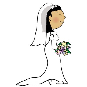 bridal clipart cartoon
