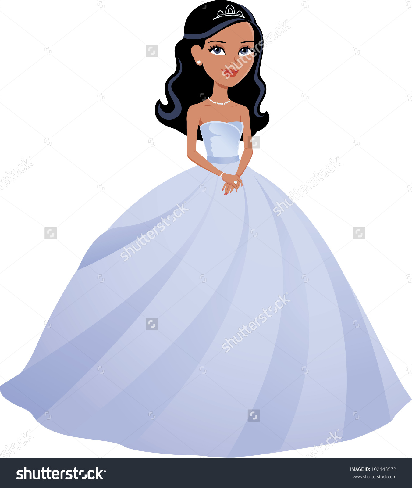bride clipart ball gown
