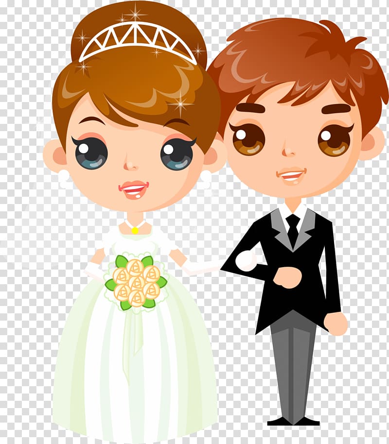 groom clipart marry with children