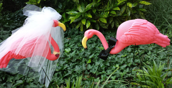 bride clipart flamingo