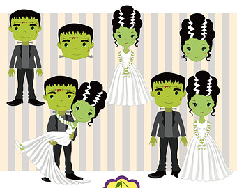 bride clipart halloween