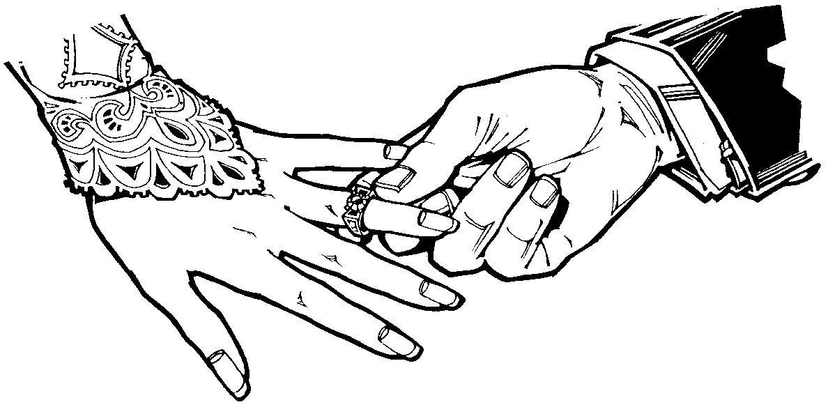 bride clipart hands