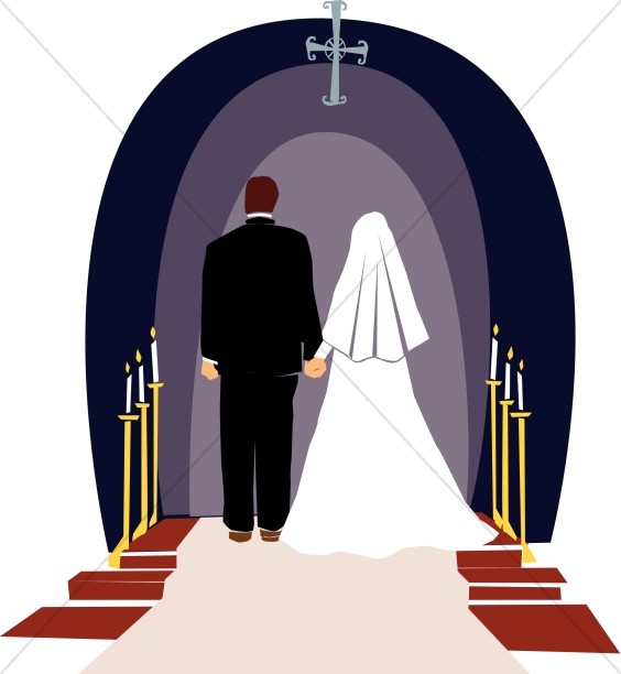 Marriage clipart religious marriage. Wedding ceremony christian