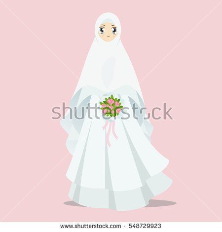 Bride clipart muslimah.  best cartoon and