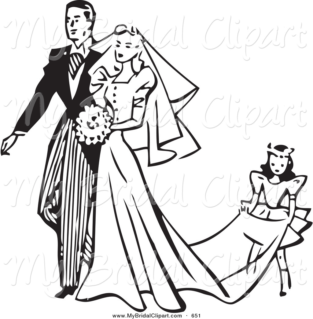 marriage clipart outline