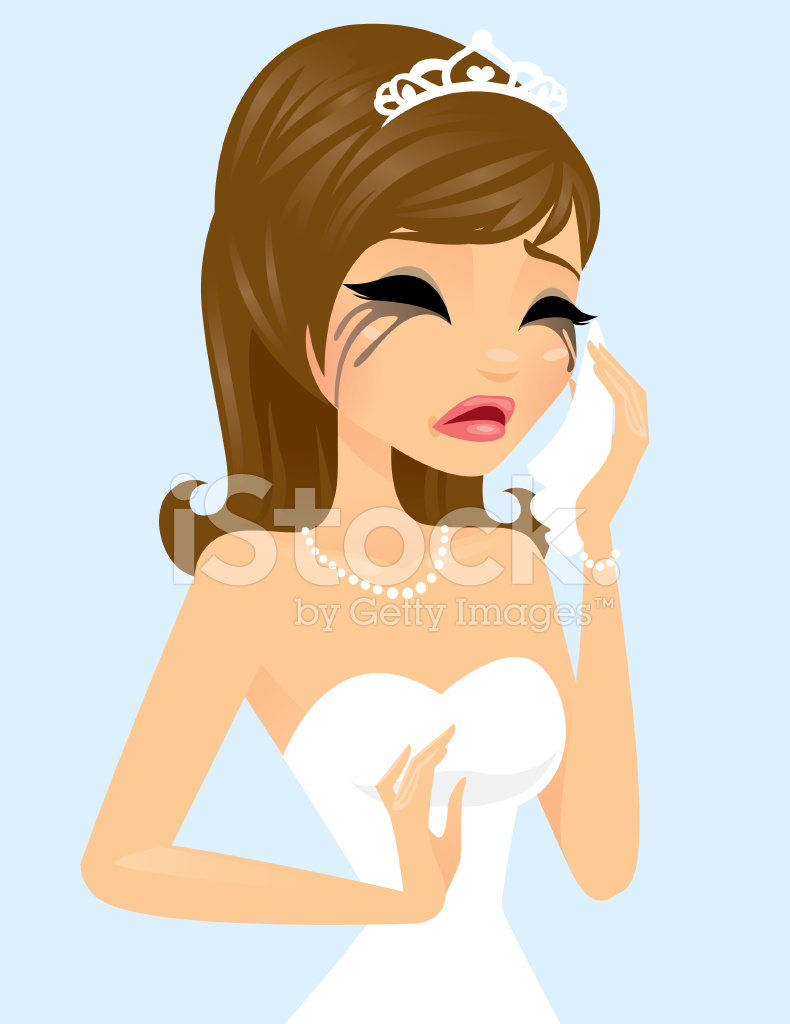 bride clipart sad