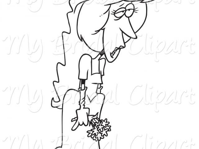 bride clipart sad