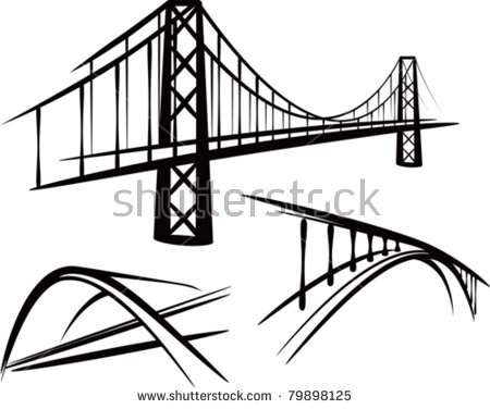 bridge clipart drawing
