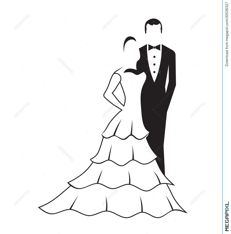 Bridge clipart groom. Bride and logo illustration