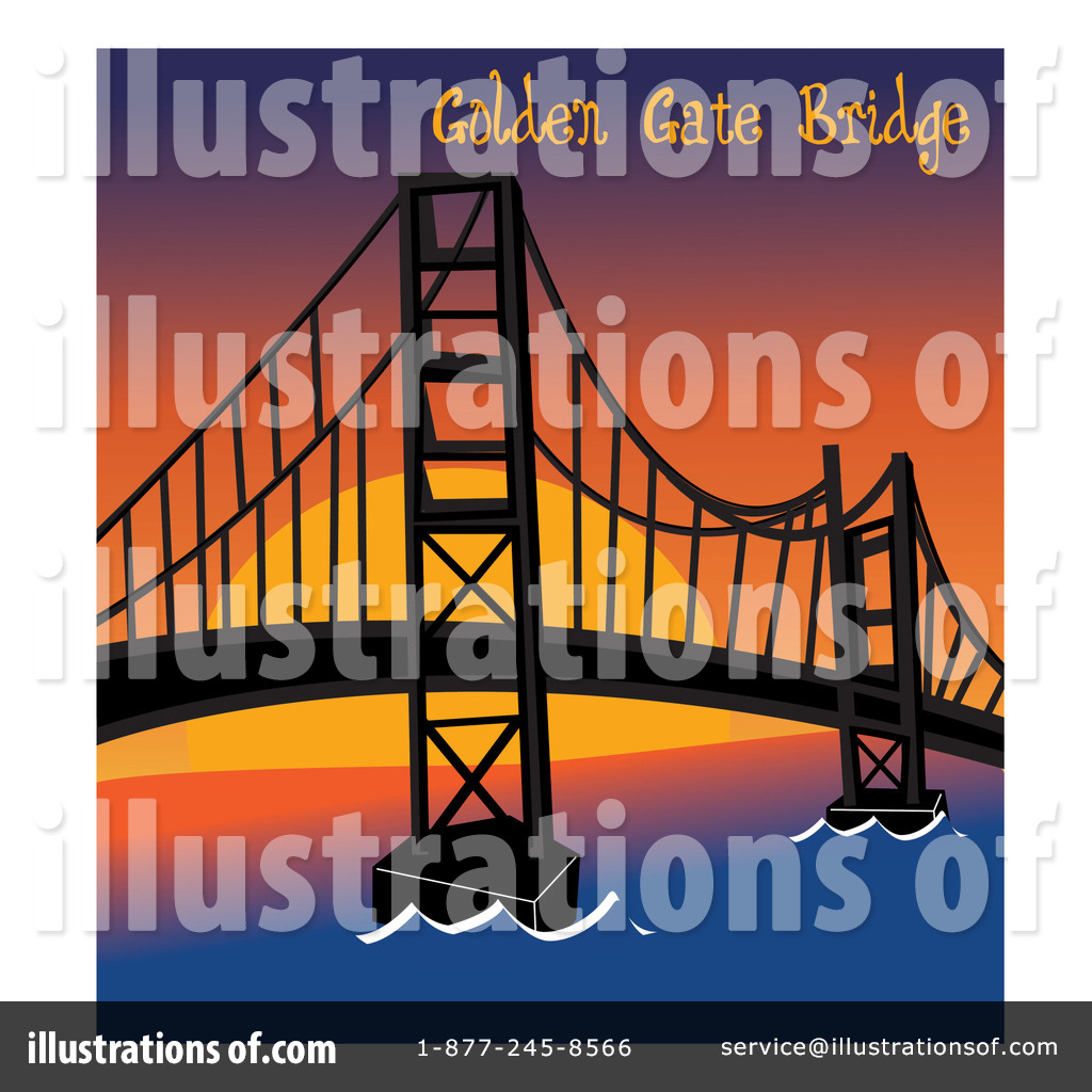 Bridge clipart illustration. Golden gate by pams