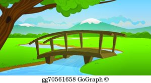 bridge clipart landscape