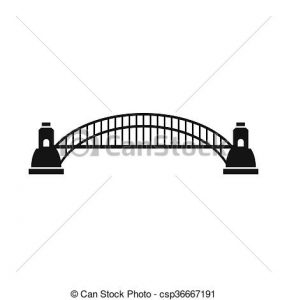 Bridge clipart logo. Simple sydney harbour icon