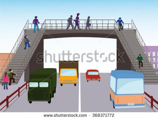 bridge clipart pedestrian bridge