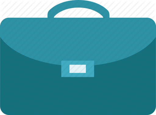 Bag business law icon. Briefcase clipart attache case