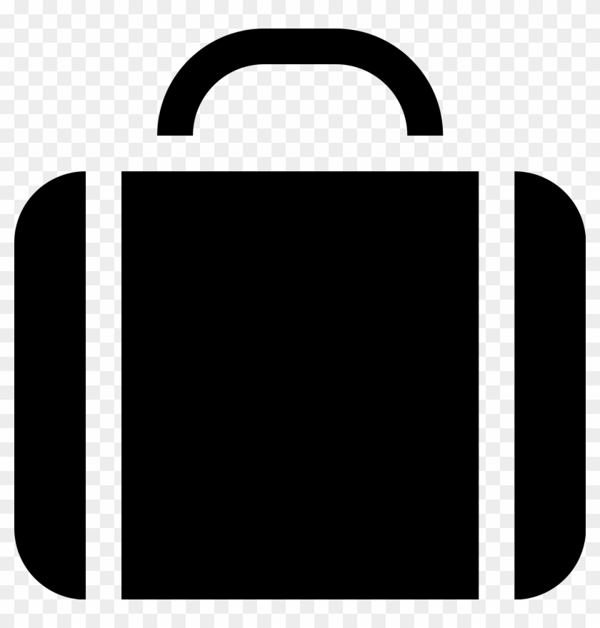 briefcase clipart black and white