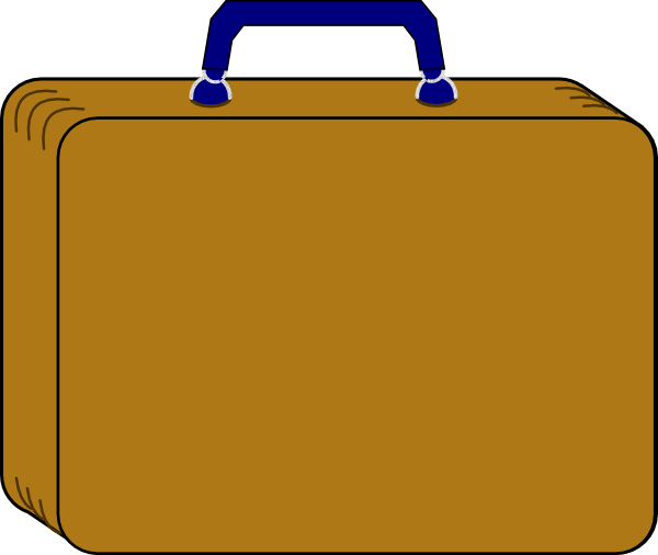 briefcase clipart blue