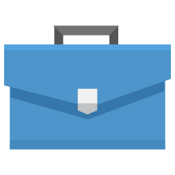 briefcase clipart blue