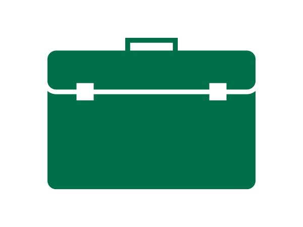 Briefcase green