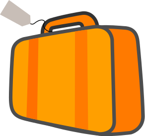 briefcase clipart orange