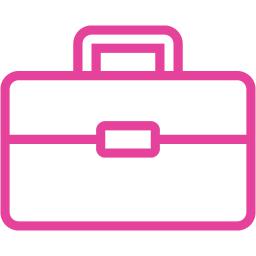 Barbie icon free icons. Briefcase clipart pink