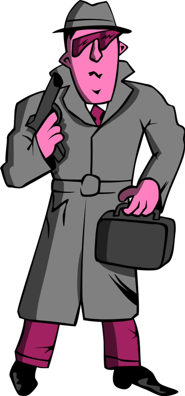 briefcase clipart spy