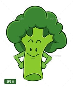 broccoli clipart comic