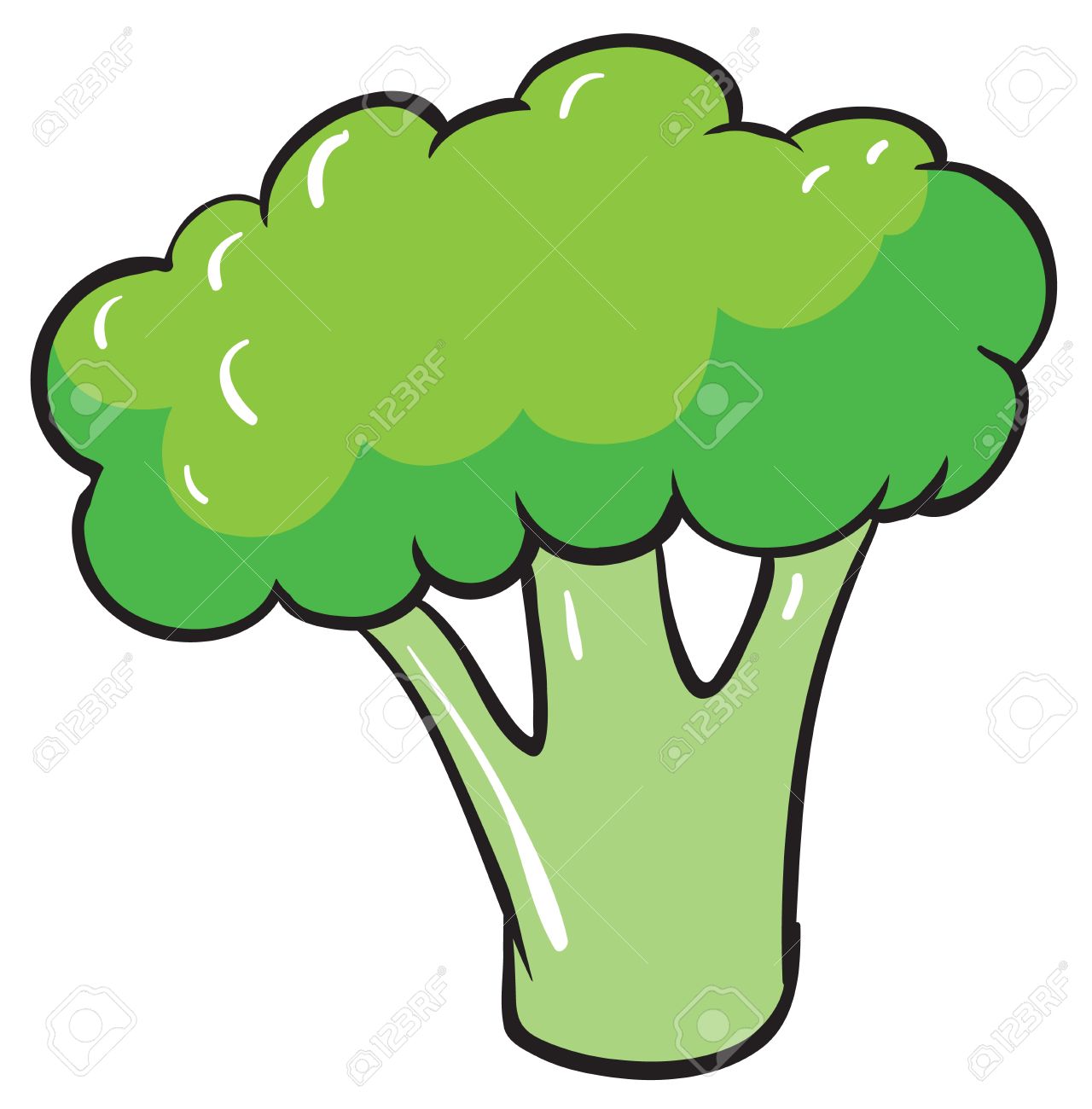 broccoli clipart draw