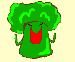 broccoli clipart evil