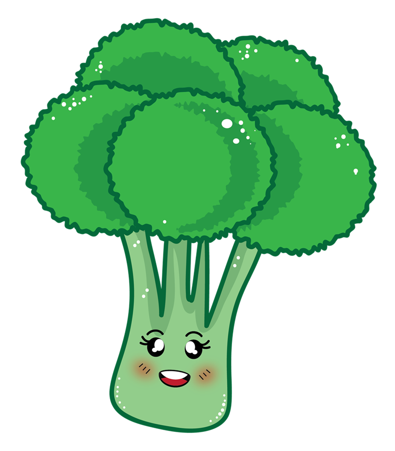 broccoli clipart face