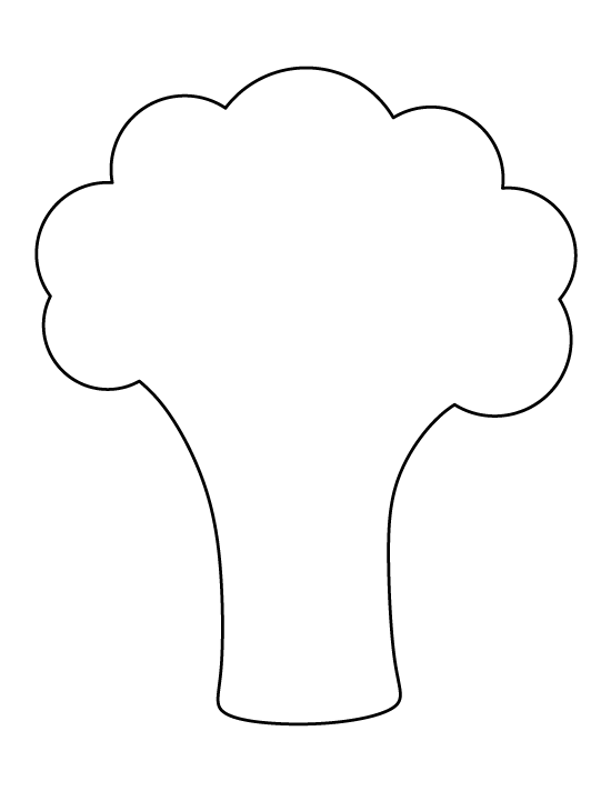 Broccoli pattern use the. Outline clipart tomato