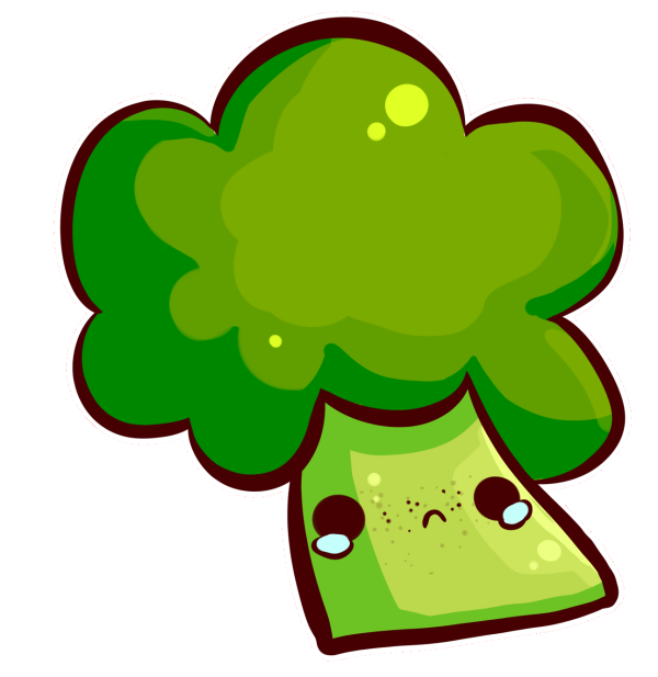 broccoli clipart sad