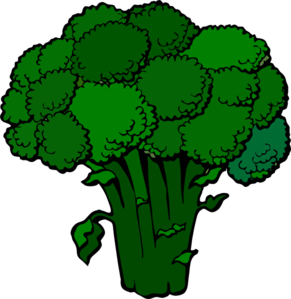 Dark clip art pics. Clipart vegetables broccoli