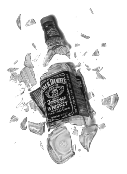 Broken bottle png. Jack daniels psd official