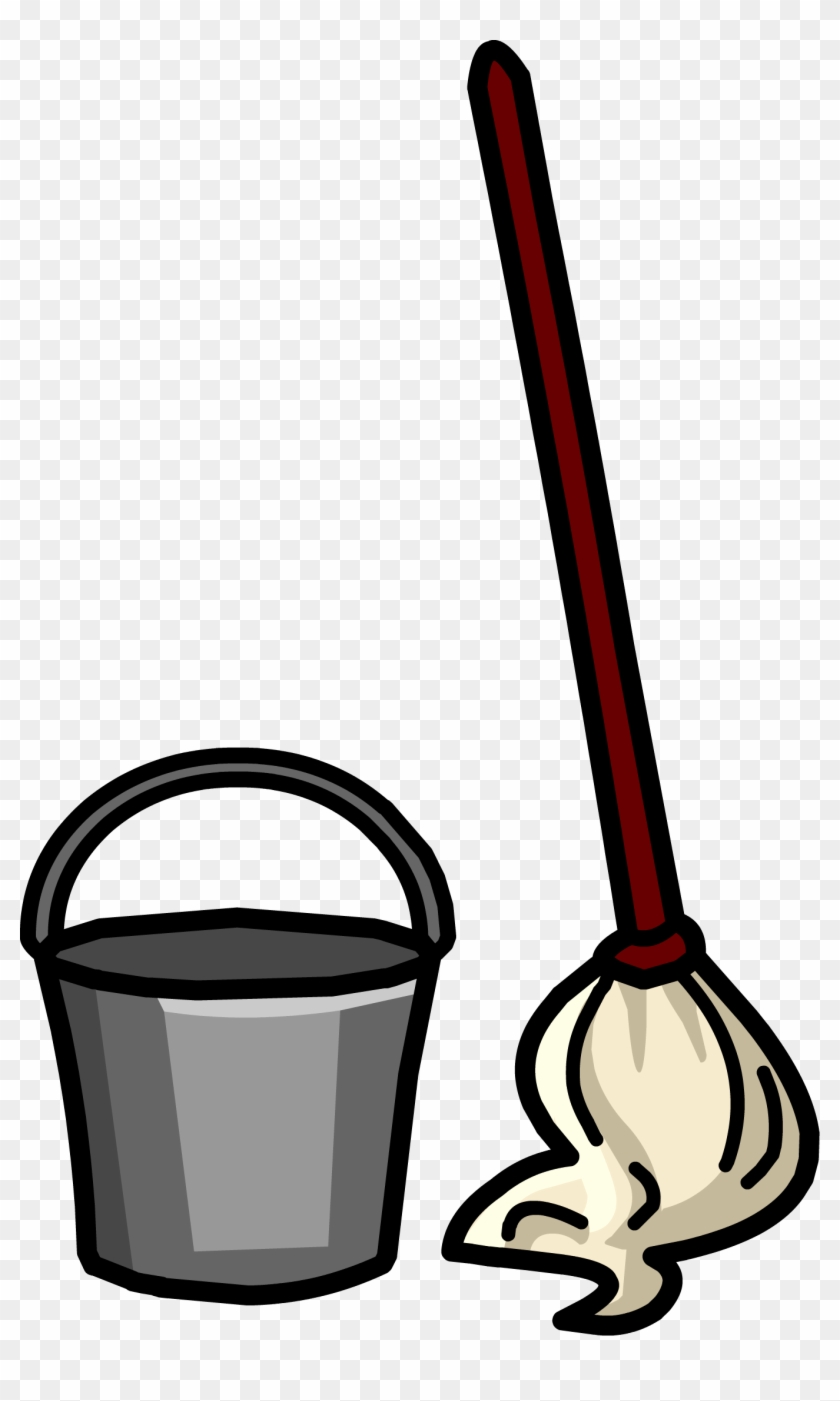Broom clipart cartoon. Mop and bucket hd