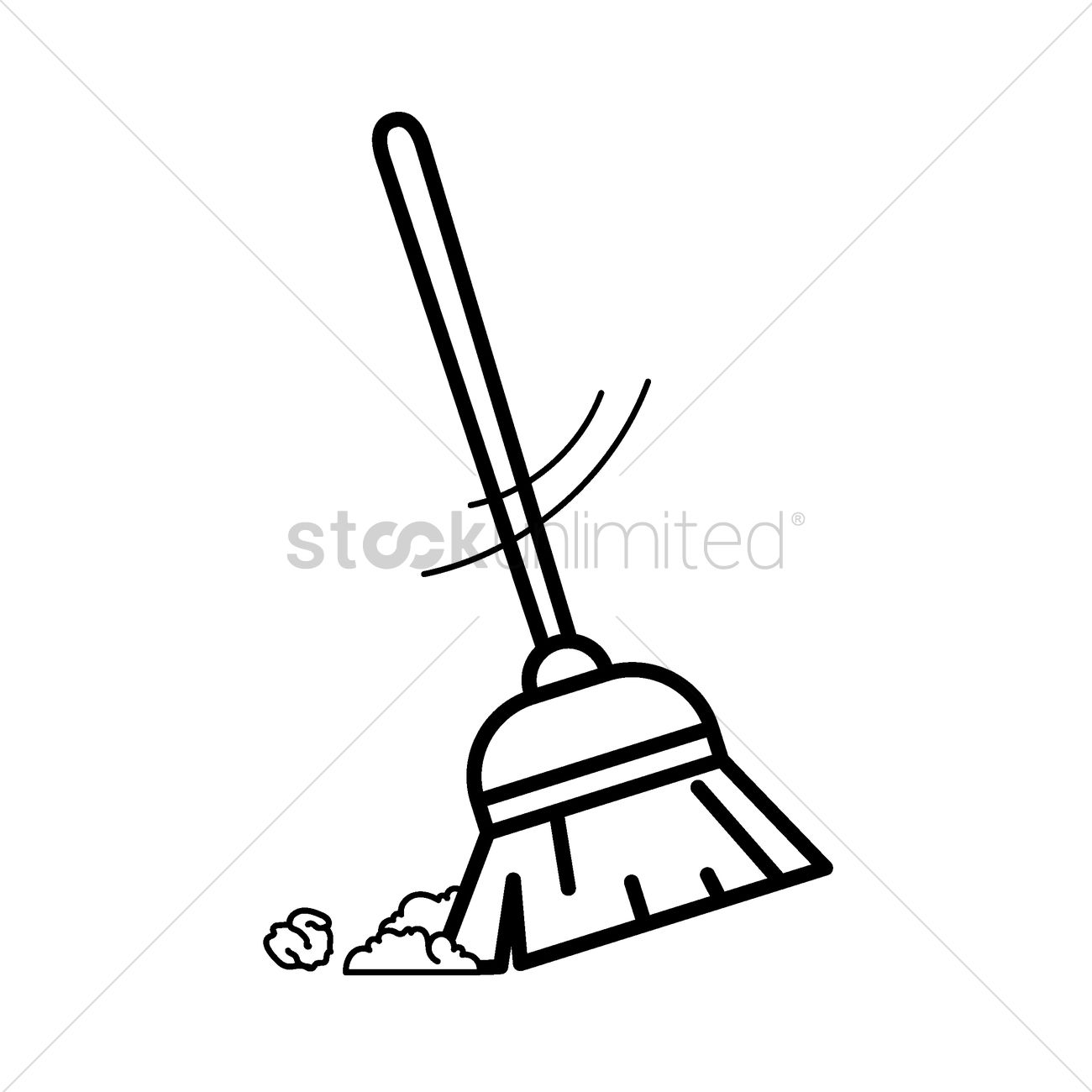 broom clipart draw