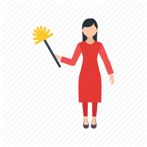 Broom clipart dusting. Cleaning services flat colorful