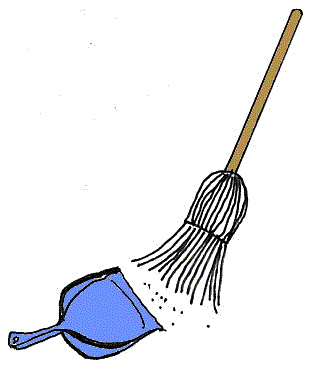 mop clipart dust pan