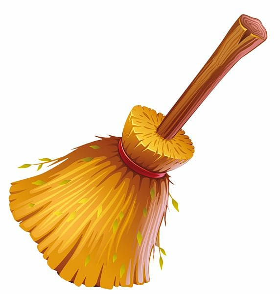 mop clipart witch broomstick