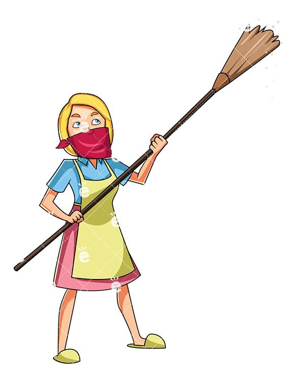 mop clipart dusting