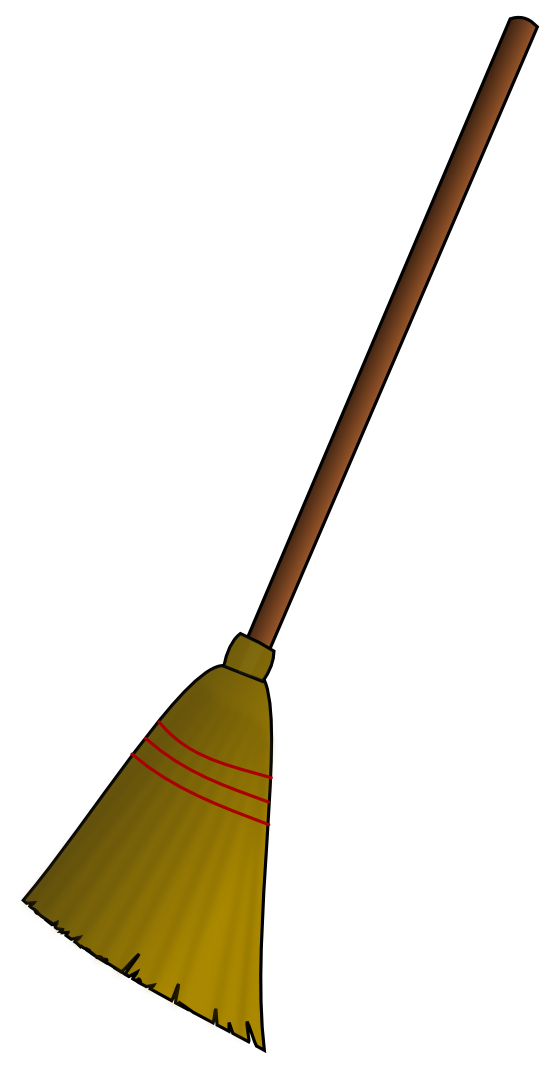 witch clipart broom stick