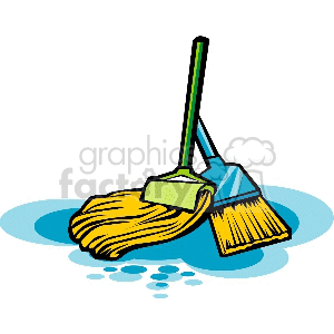 broom clipart mop